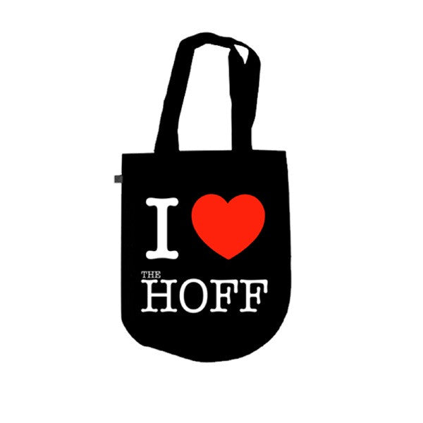BLACK 'I HEART' TOTE BAG