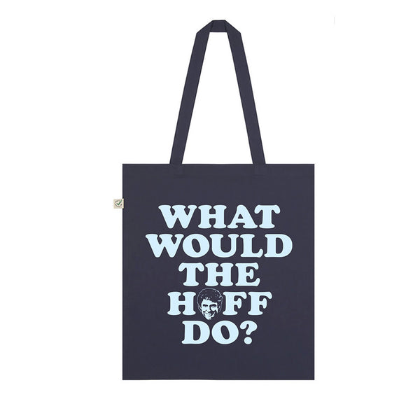 NAVY WHAT WOULD THE HOFF DO TOTE BAG