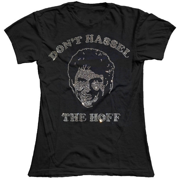 BLACK DON'T HASSEL THE HOFF DIAMANTE WOMENS T-SHIRT