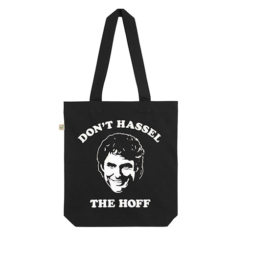 DON'T HASSEL THE HOFF TOTE BAG BLACK